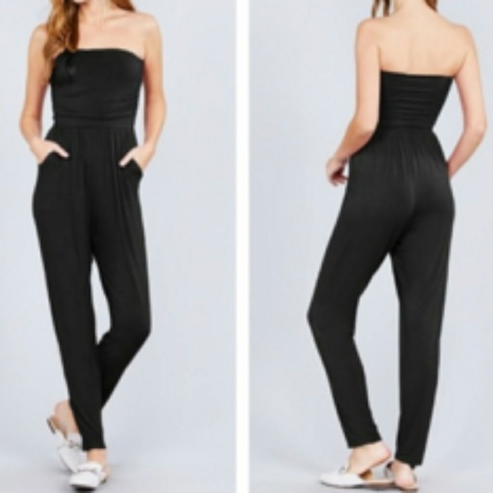 Heart & Hips Strapless Jumpsuit